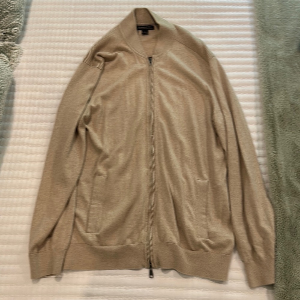 Banana Republic- Beige, Men’s full zip sweater